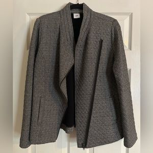 CAbi Black & White Quilted Jacket